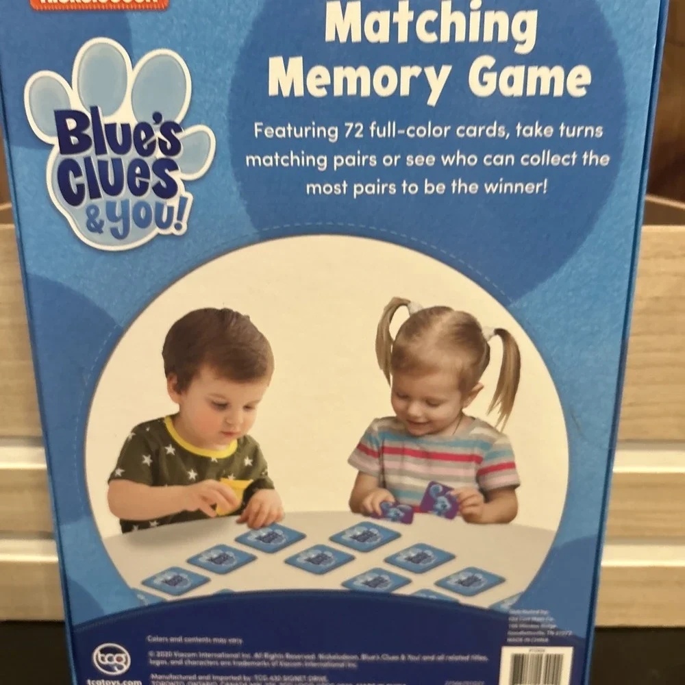 Blue's Clues & You! Memory Match Game Box Set‎ NEW